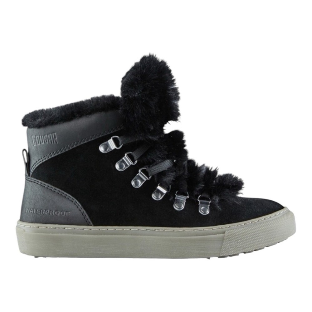 Cougar Women Waterproof Black Suede Fur Winter Boots Size‎ 6